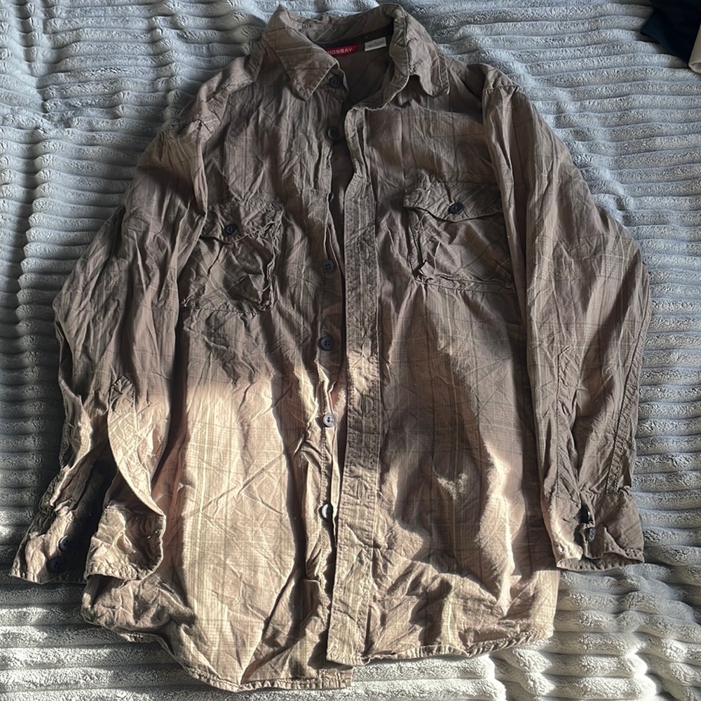 Brown vintage flannel